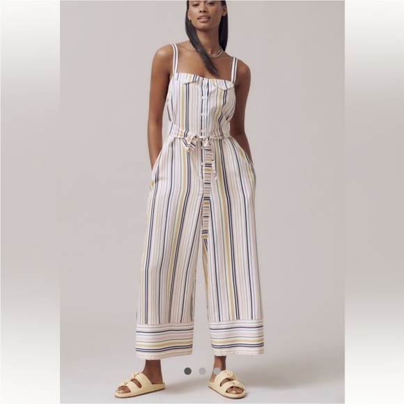 Maeve Pants - Maeve Multicolor Striped Jumpsuit